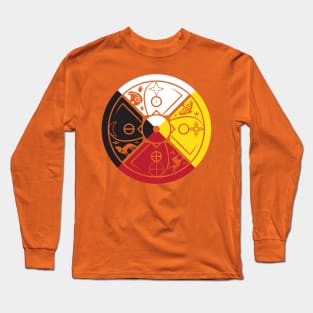 medicine wheel sacred hoop Long Sleeve T-Shirt